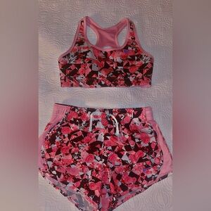 Nike Rose Pink Black Kids Matching Set